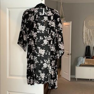 Spiritual gangster lightweight floral robe
